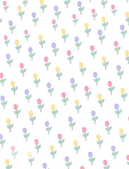 seamless pattern with flowers