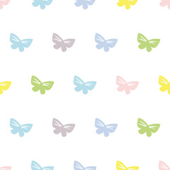 seamless pattern, butterfly art surface design for fabric scarf and decor
