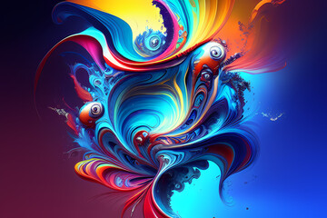 abstract background with swirl  gradient waves render texture design element for banner, dark background, wallpaper, websites , posters