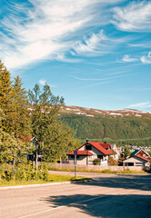 Travel destination Norway - norwegian landscape in Tromso - Norway