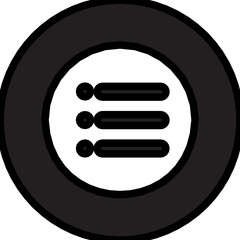 list glyph icon