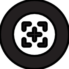 borders glyph icon