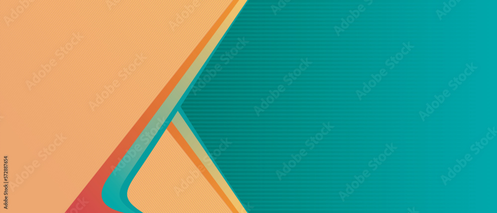 Poster abstract colorful background with lines. abstract bakcground with orange and green soft diagonal sha