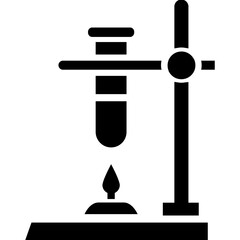 Boiling chemical testing Vector Icon which can easily modify or edit

