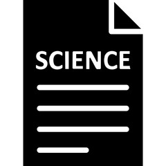 Science sheet Vector Icon which can easily modify or edit

