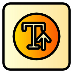 font size gradient icon