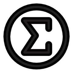 sigma line icon