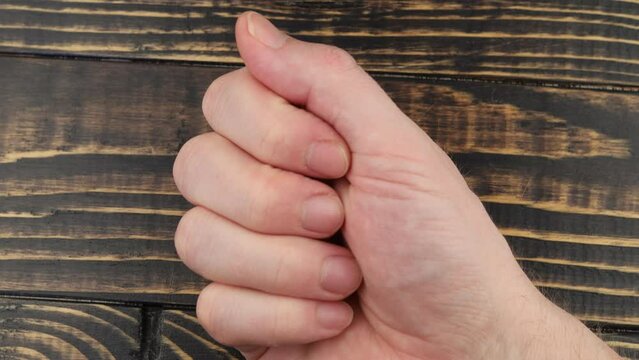 Vitamin D3 capsules in palm