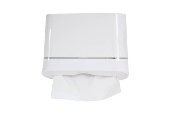 white toilet paper box in toilet isolated on transparent background, PNG File