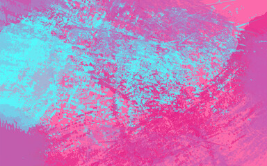 Abstract grunge texture paintbrush wall painting background vector