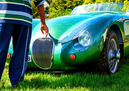 Jaguar C-Type classic racing and competition sportscar