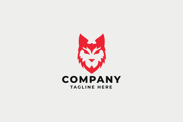Red Wolf Pro Logo Template
