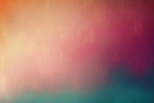 Abstract background vintage color gradient with blur grudge texture. Generative AI