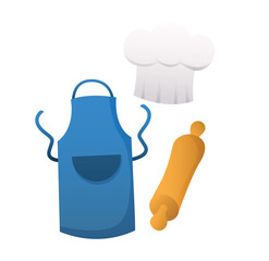 apron cooking symbol isolated vector illustration