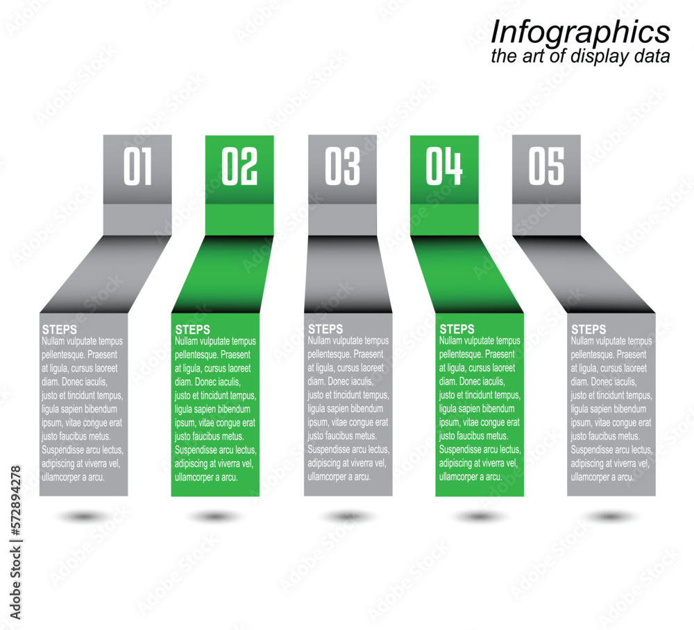 Fototapete infographic template for modern data visualization and ranking and statistics.