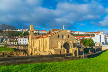Museum of excavated cloister complex Santa Clara Velha in Coimbra
