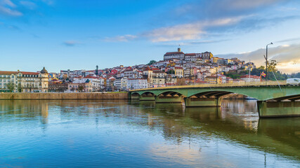 Fototapeta na wymiar Coimbra city skyline, cityscape of Portugal