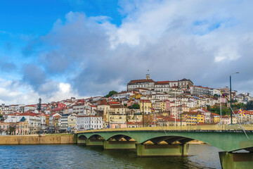 Fototapeta na wymiar Coimbra city skyline, cityscape of Portugal