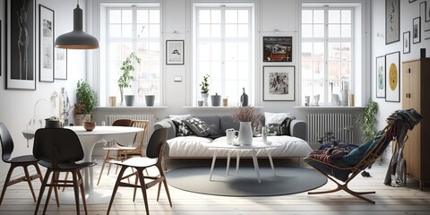 Sandinavian design with Good Lighting, Generative AI