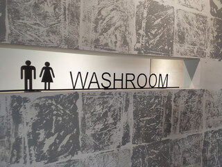 Men and women toilet signs.
