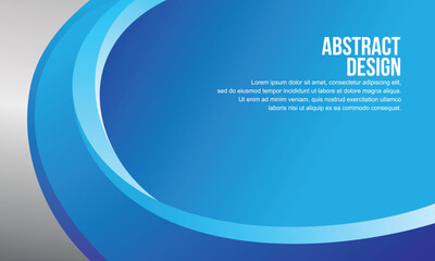 Abstract vector design for banner and background design template with blue color concept
