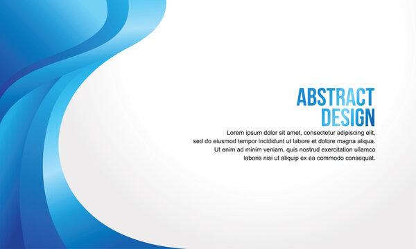 Abstract vector design for banner and background design template with blue color concept

