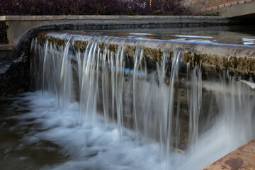 Waterfall in the form of a cascade