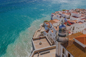 Sea lighthouse of Peñíscola (Valencia, Spain)