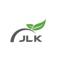 JLK letter nature logo design on white background. JLK creative initials letter leaf logo concept. JLK letter design.