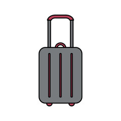 Suitcase icon on white.