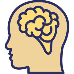 Brain Vector Icon which can easily modify or edit

