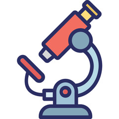 Microscope Vector Icon which can easily modify or edit

