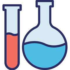 Conical Flask Vector Icon which can easily modify or edit

