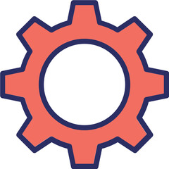 Cogwheel Vector Icon which can easily modify or edit

