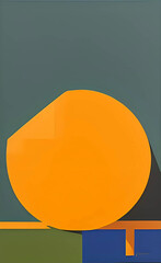 Orange Abstract using generative artificial intelligence tools