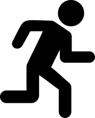 Running person vector icon