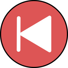 A graphic icon representing a video playback recording.