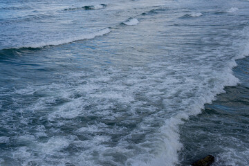 nautical background for travel site. sea ​​with waves.