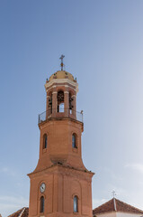 Fototapeta na wymiar Die Kirche Nuestra Señora de la Asuncion in Competa, Andalusien, Spanien 