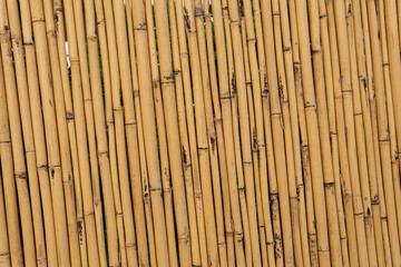 eco friendly background of bamboo sticks. boho style.