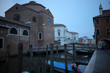 Fototapeta na wymiar Fondamenta Canal Vena - Chioggia - Commune of the metropolitan city of Venice - Italy