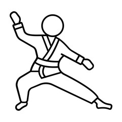 Judo Vector Icon Fully Editable

