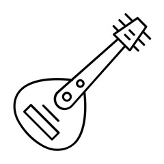 Guitar Vector Icon Fully Editable

