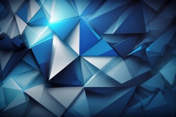 Abstract blue background with geometry shapes, Wallpaper