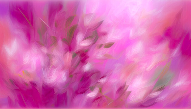 A soft-focus floral abstraction in hues of pink, conveying a sense of delicate beauty and dreamlike serenity.