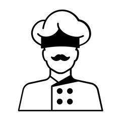 Japanese cook Vector Icon Fully Editable

