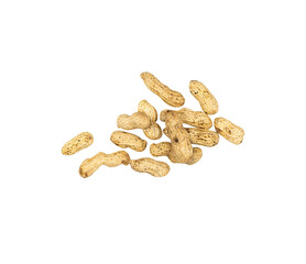 Top view of peanut isolated