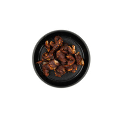 Sour in a small bowl isolated. kitchen spice design elements