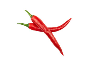 Group of red chili isolated