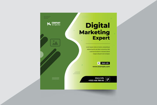 Digital Marketing Agency Social Media Post Template